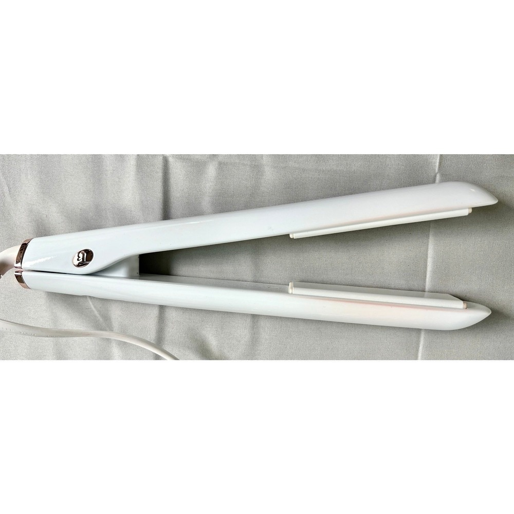 T3 SinglePass 1" Professional Straightening Styling Iron White Rose Gold S+